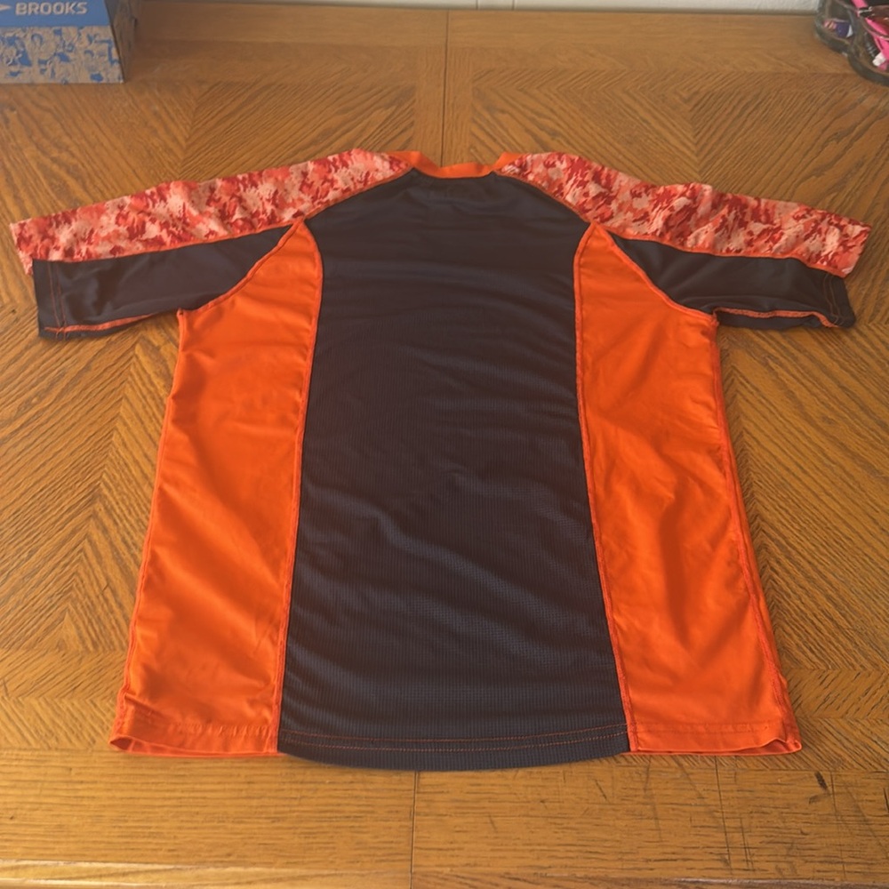 Russell Athletic Kids' Orange and Red Camo T-Shirt - Picture 3 of 8
